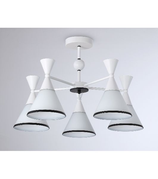 Светильник Ambrella light TR3165/5 WH/BK белый/черный E27/5 max 60W D580*380