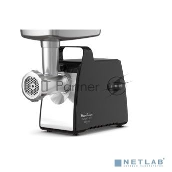 Мясорубка электрическая Moulinex ME558810 черный, 2200 Вт, 3.9 кг/мин, реверс, насадки - 8