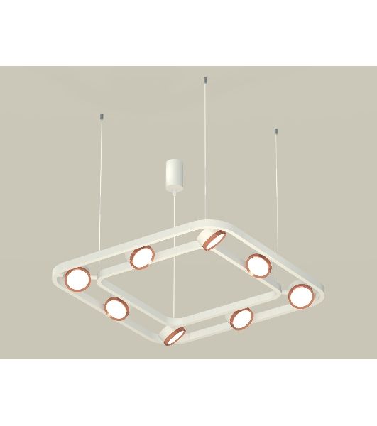 Светильник Ambrella light XB9177103/8 SWH/PPG белый песок/золото розовое полированное GX53 (C9177, N8126)