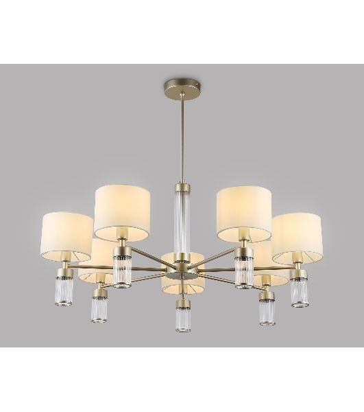 Люстра Ambrella light LH71303/7 CGD/WH золото/белый E14/7 max 40W D860*740