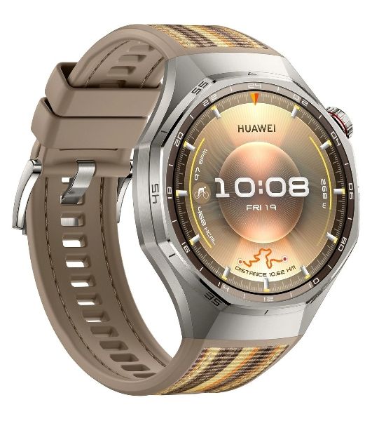 Умные часы HUAWEI Watch GT 6 Pro ATM-B29, 1.47" AMOLED, Wi‑Fi, Bluetooth, NFC, 5 ATM/IP69, коричневый / серебристый