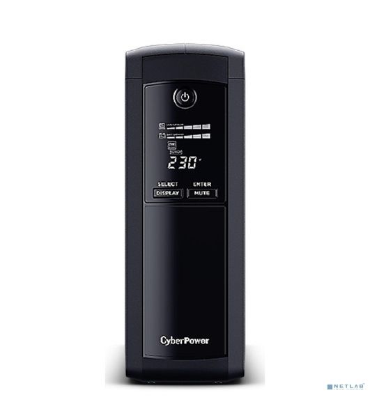 Источник бесперебойного питания CyberPower VP1600ELCD/1600 ВА/960 Вт/USB/RS-232/RJ-11/RJ-45/5 х CEE 7 (евророзетка)