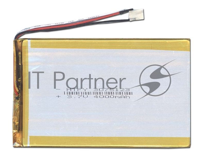 Аккумулятор Li-Pol (батарея) 3x75x123 мм 3pin 3.7V/4000mAh