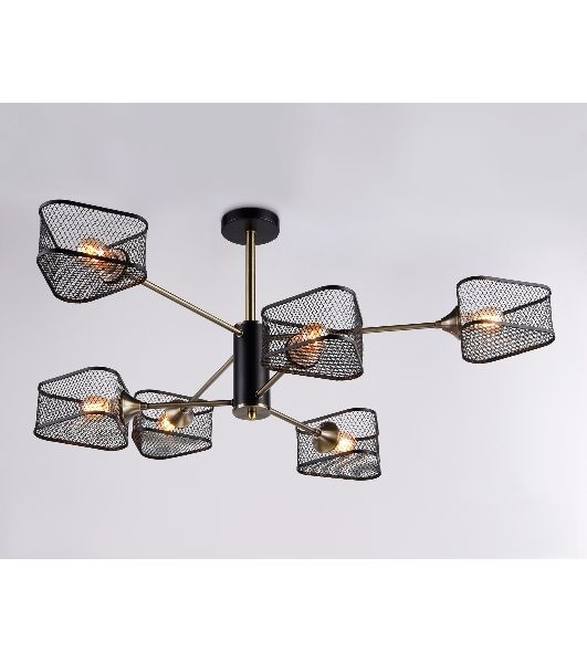 Светильник Ambrella light TR80172/6 SB/BK бронза/черный E27/6 max 40W D950*375