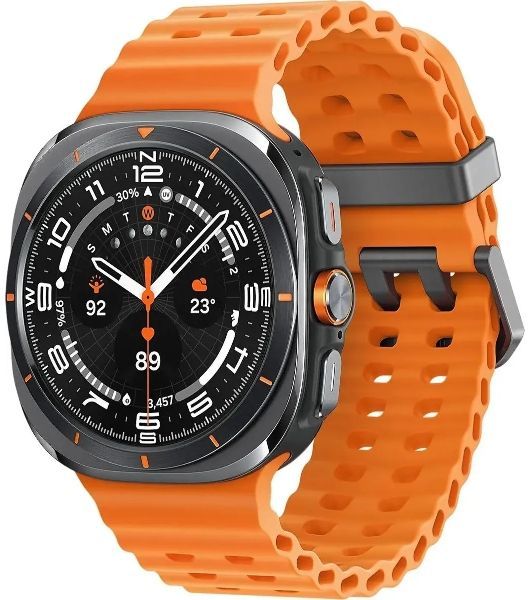 Умные часы Samsung Galaxy Watch Ultra 2025 1.5" Super AMOLED, 4G LTE, IP68, черный / оранжевый