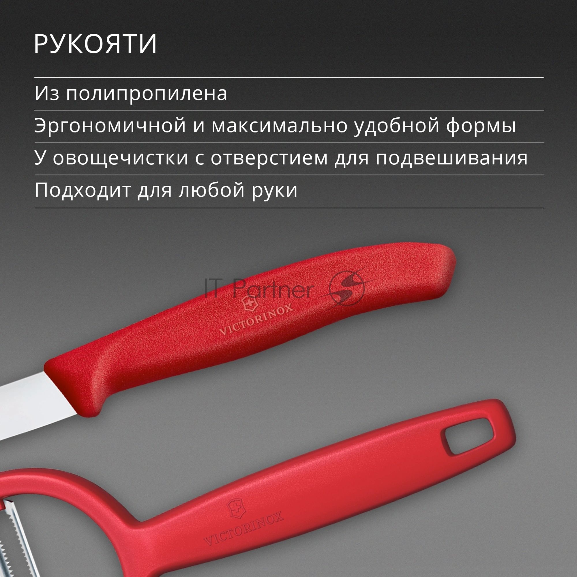 Набор нож/овощеч. Victorinox Swiss Classic 6.7111.22C1 компл.:2предм. красный европодвес