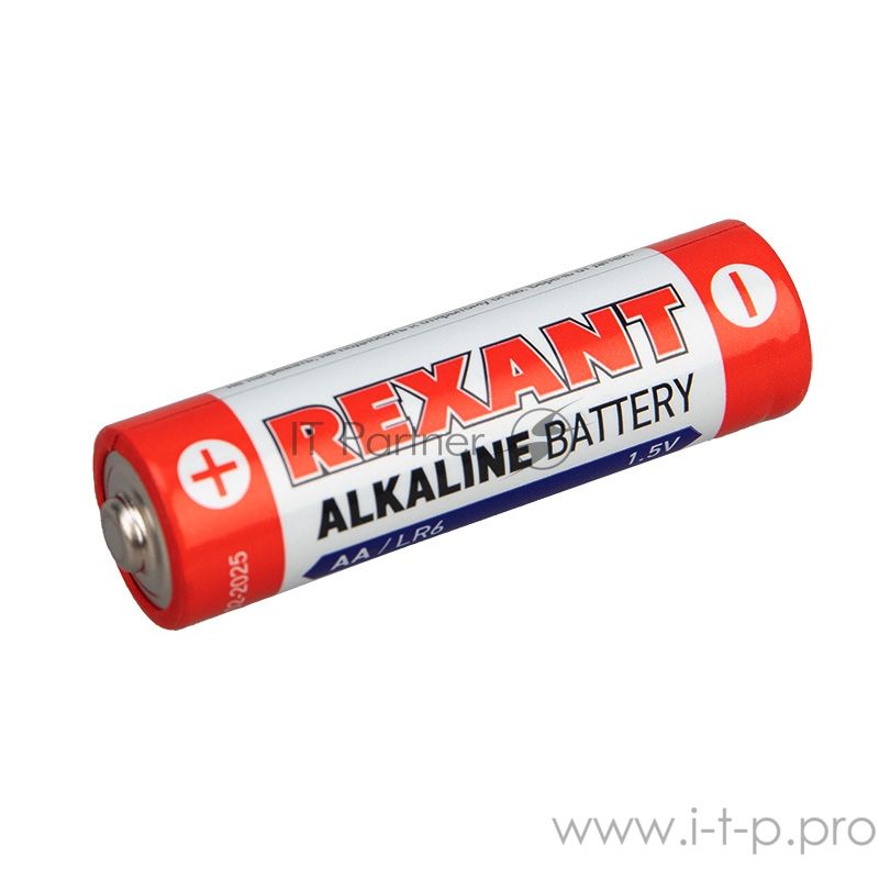 Алкалиновая батарейка Rexant AA/LR6