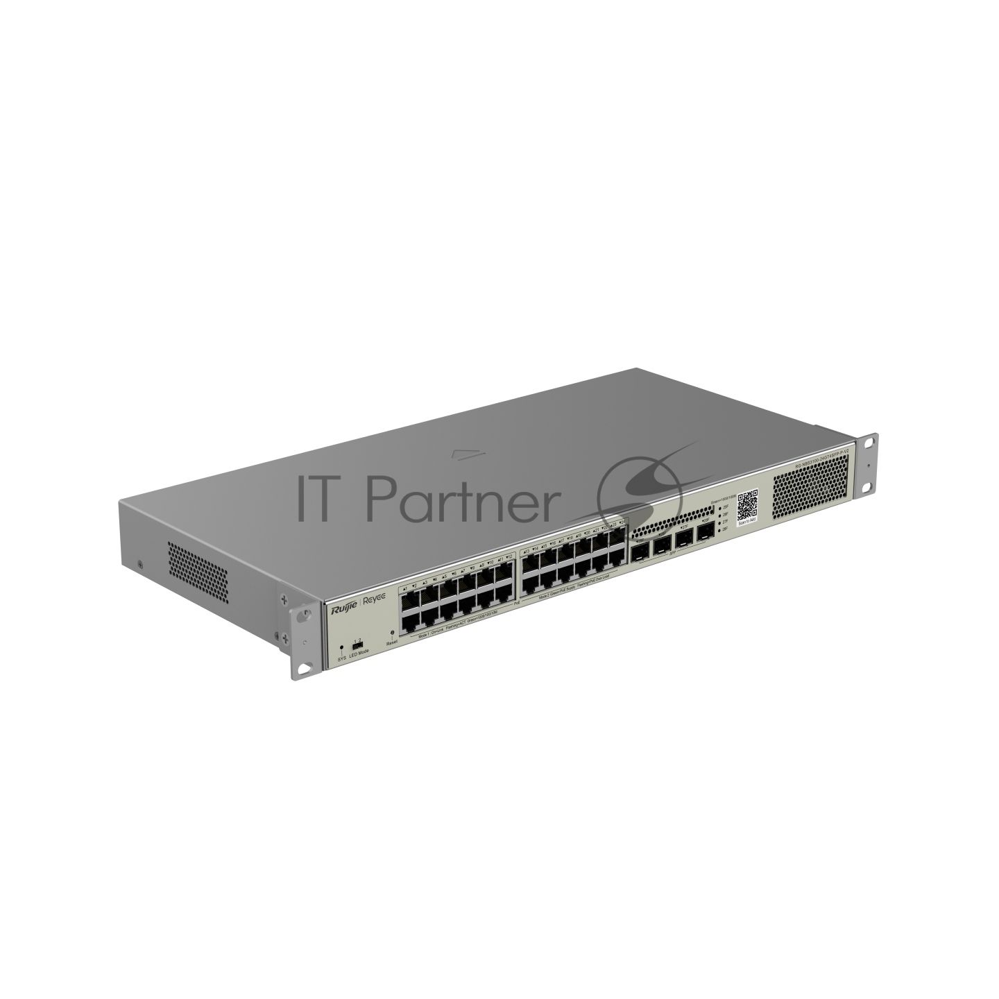 Коммутатор Ruijie Reyee RG-NBS3100-24GT4SFP-P-V2, 24×1 Гбит/с PoE + 4×1 Гбит/с SFP Uplink, управляемый