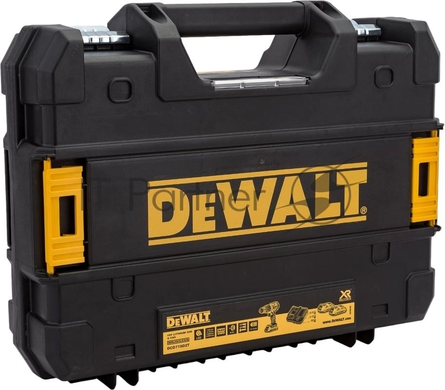 Дрель Dewalt Акку. удар. бесщеточная, 18В, 2 б DCD778D2T-QW