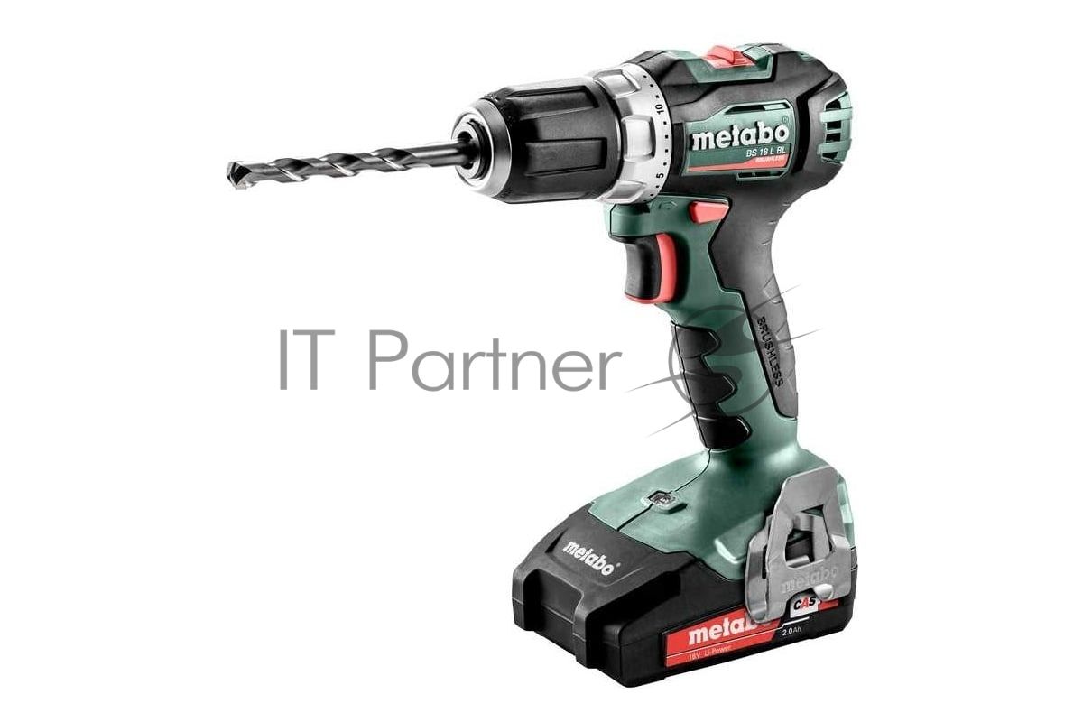 Дрель-шуруповерт Metabo BS 18 L BL, 18 В, 2 Ач, 60 Нм,  бесщеточный