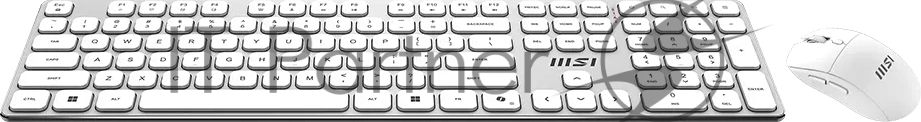 Комплект клавиатура и мышь MSI FORGE K210 W COMBO WHITE RU