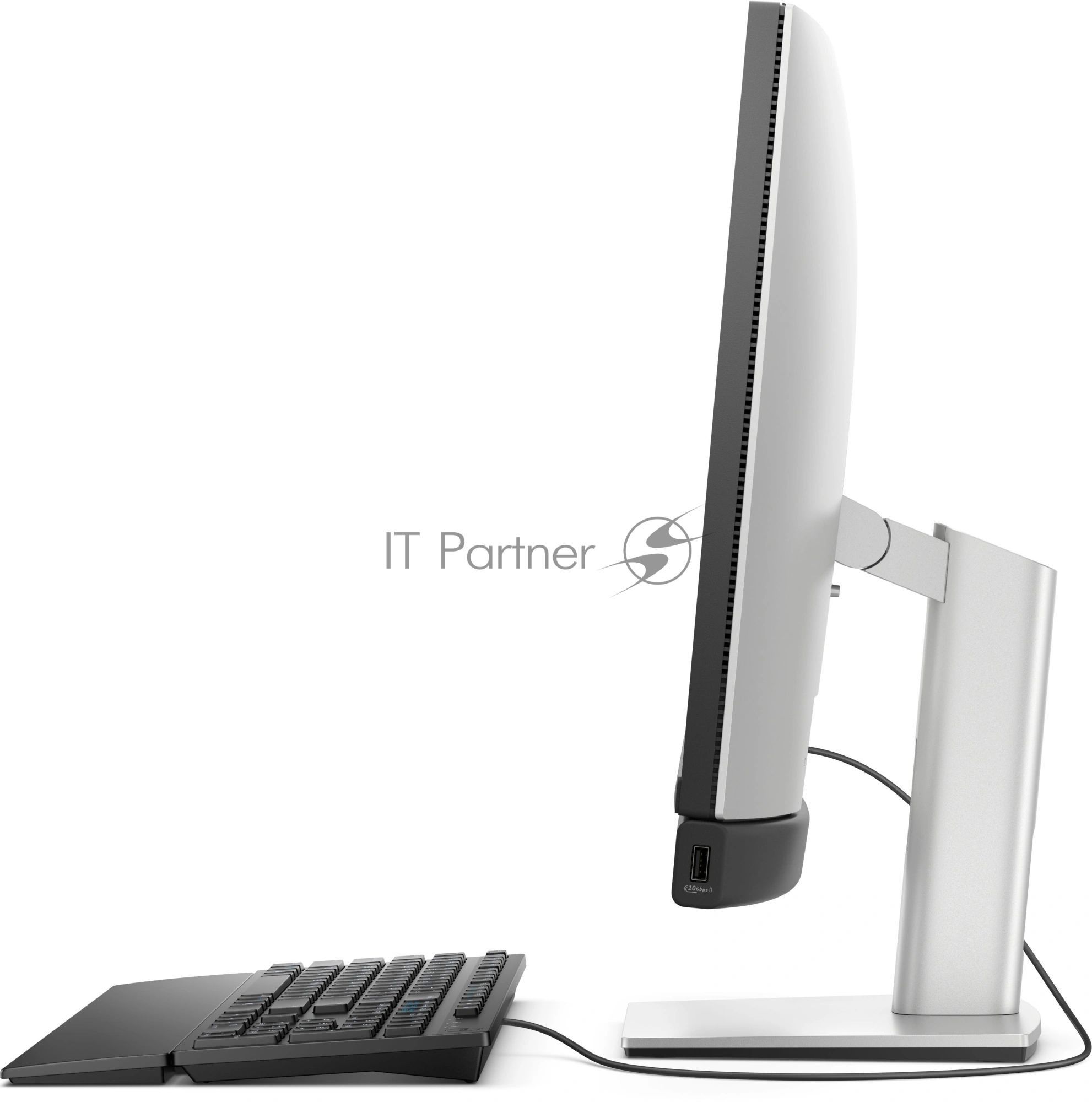 Моноблок Dell Pro 24 Plus QB24250 23.8" Full HD Core Ultra 7 265 (2.4) 32Gb SSD1Tb Graphics CR Windows 11 Pro GbitEth WiFi BT клавиатура мышь Cam серебристый 1920x1080