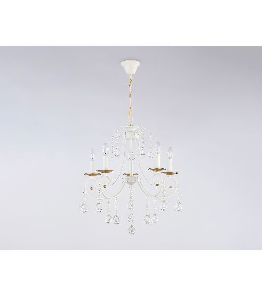 Светильник Ambrella light TR4916/5 WH/GD белый/золото E14/5 max 40W D550*860
