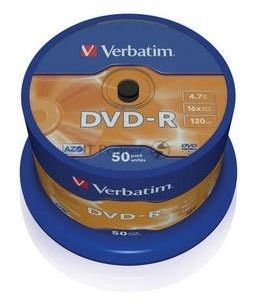 Диск DVD-R Verbatim 4.7Gb 16x Cake Box (50шт) (43548) Диск DVD-R Verbatim 4.7Gb 16x Cake Box (50шт) (43548)