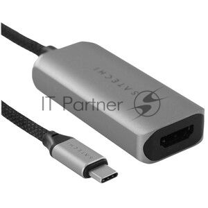 Адаптер Satechi Type-C to HDMI 4K 60HZ. Поддержка 4K/60Hz. Материал корпуса алюминий. Цвет серебряный.
