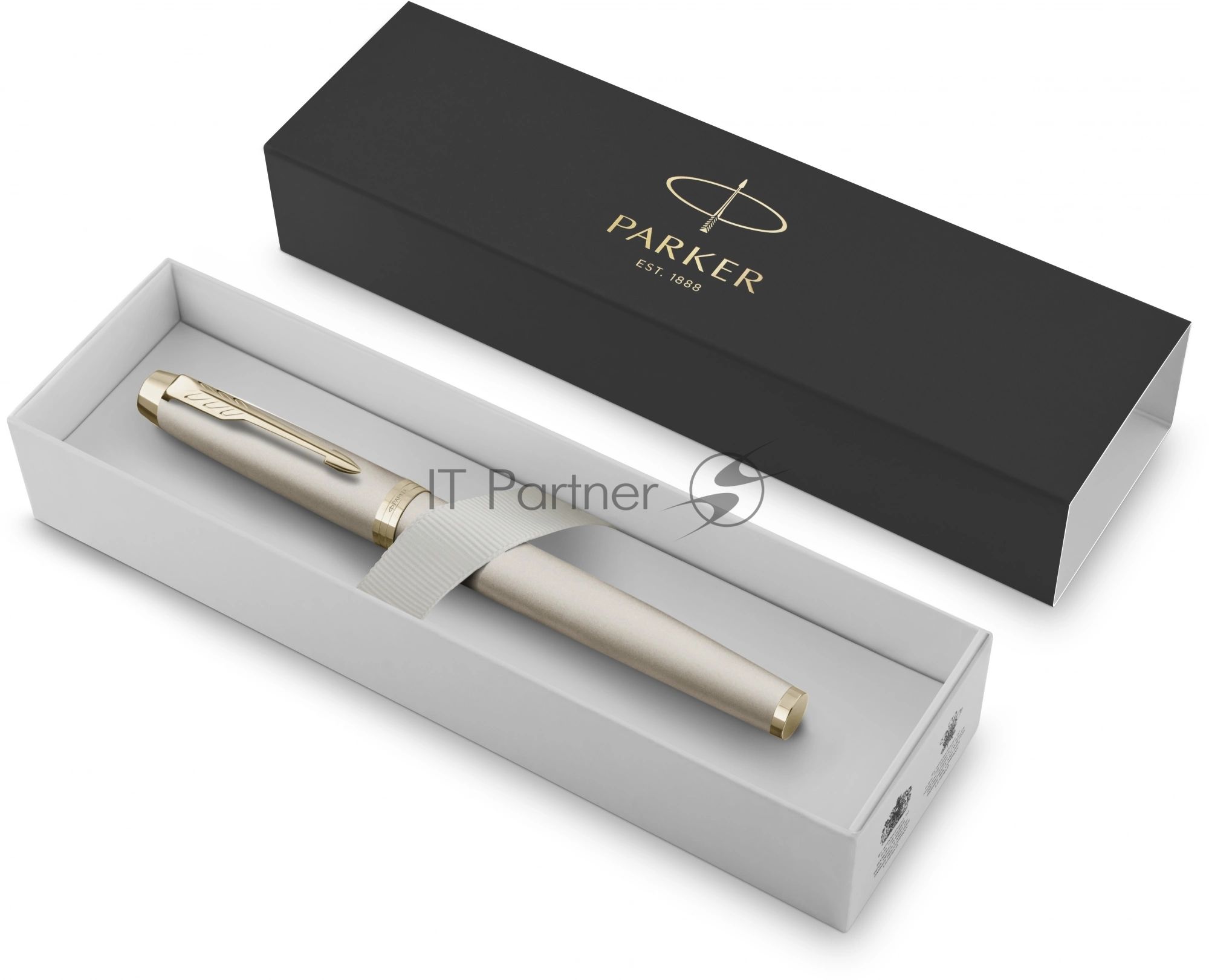 Ручка перьевая Parker IM Monochrome F328 (2172953) Champagne PVD F сталь нержавеющая подар.кор.