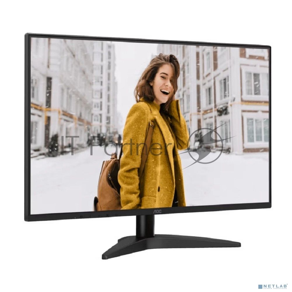 Монитор 27" AOC 27B36X IPS 1920x1080, 144 Гц, 4 мс, 16:9, 250 кд/м², HDMI, DisplayPort, Flicker Free, Low Blue Light, черный