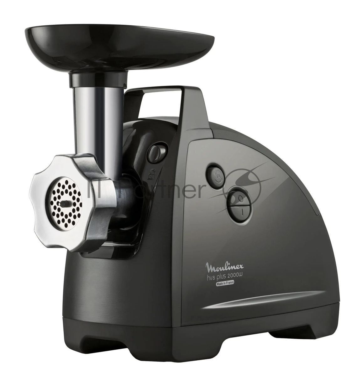Мясорубка электрическая Moulinex ME684832 черный, 2000 Вт, 3.5 кг/мин, реверс, защита от перегрузки, насадки - 10