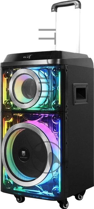 Колонка портативная Ural 103 черный 1200W 1.1 BT/3.5Jack/USB-C 15м 7000mAh