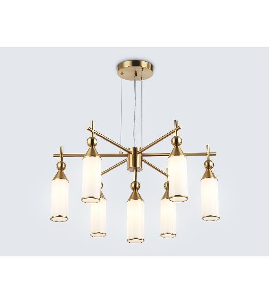 Люстра Ambrella light LH55278/7 BS/FR латунь/белый матовый E14*7 max 40W D640*1390