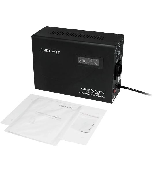 Стабилизатор напряжения Smartwatt AVR Triac 500TW 500ВА черный