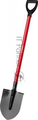 Штыковая лопата МАСТЕР ЛКО, стальной черенок, с рукояткой, ЗУБР 39522