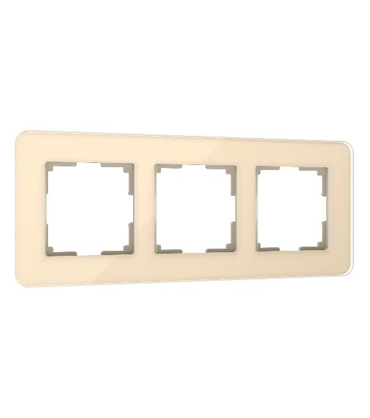 Рамка на 3 поста Elite (айвори, стекло) W0032443