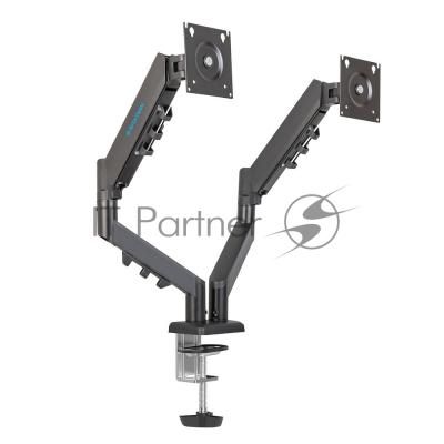 Кронштейн Kromax OFFICE-14 черный, 4 шт/уп. Кр. стал. настол. для 2-х мон. 15"-32", max 2x10 кг, 6 ст. св., нак. +90° -45°, пов. 180°, max VESA 100x100 Кронштейн Kromax OFFICE-14 черный, 4 шт/уп. Кр. стал. настол. для 2-х мон. 15"-32", max 2x10 кг, 6 ст. св., нак. +90° -45°, пов. 180°, max VESA 100x100