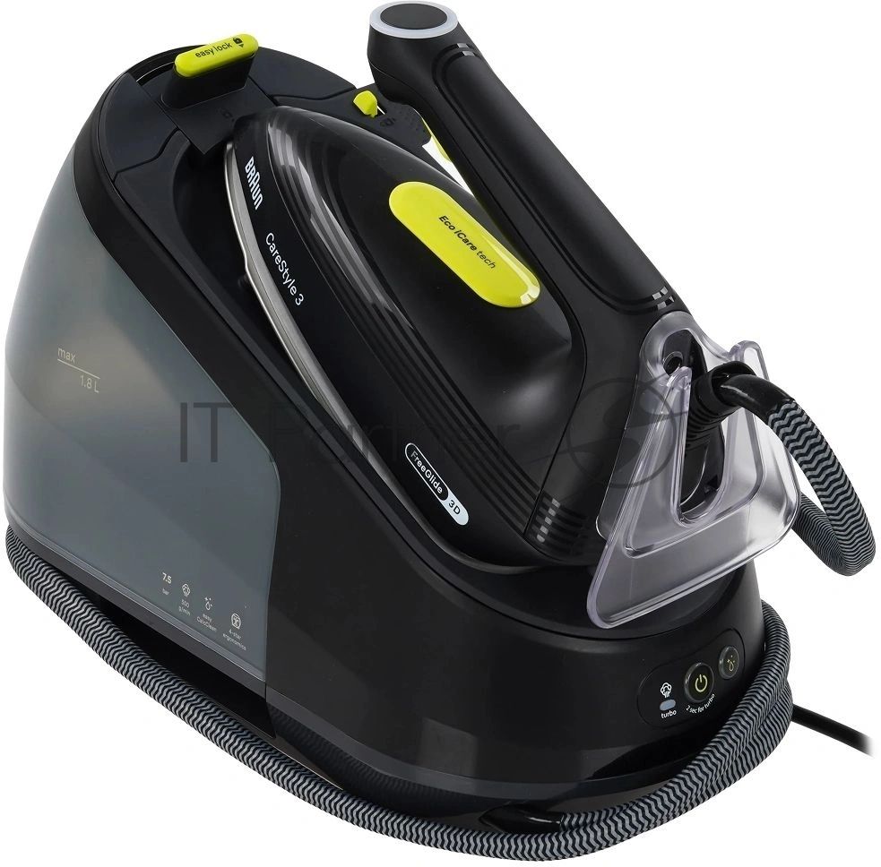 Парогенератор Braun IS3257BK черный, 2200 Вт, 130 г/мин, 500 г/мин, 1800 мл