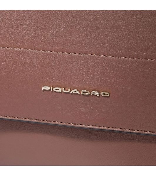 Сумка женская Piquadro Circle BD6777W92/MBE коричневая/бежевая натур.кожа