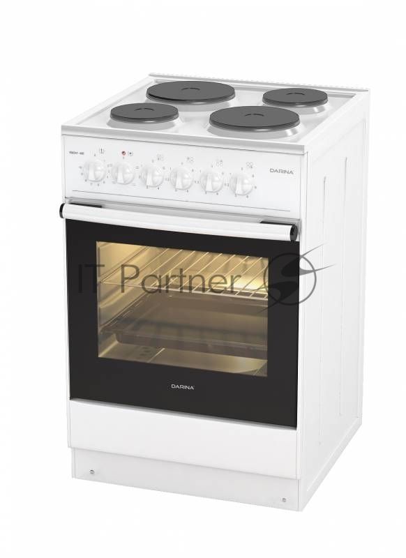 Плита электрическая Darina 1B EM 341 406 W белый/черный, конфорок 4 шт, духовка 50 л, 50 см x 85 см x 56 см