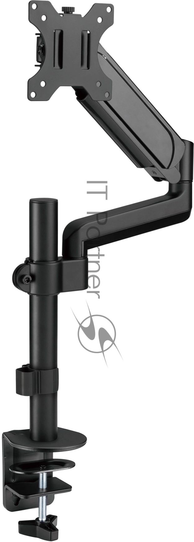 Кронштейн для мониторов ЖК Digma D-MM201 черный 17"-32" макс.9кг крепление к столешнице поворот и наклон