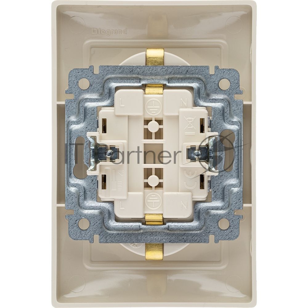 Legrand Legrand 774370 Розетка двойная (моноблок) Valena с заземлением (слоновая кость)