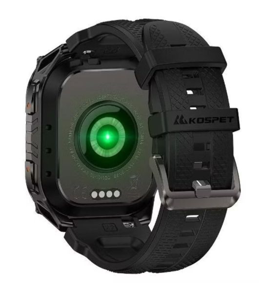 Умные часы KOSPET Tank M4C, 1.96" AMOLED, Bluetooth, GPS, IP69, черный