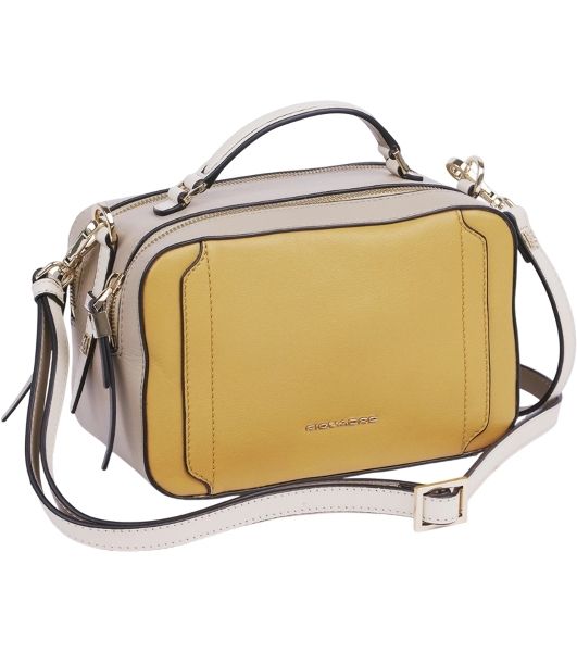 Сумка женская Piquadro Circle BD6656W92/GbE желтый/бежевый натур.кожа