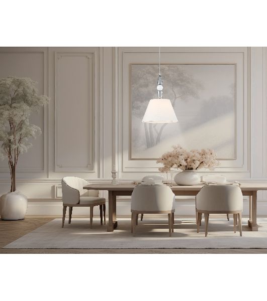 Светильник Ambrella light LH75250 SN/FR сатин никель/белый матовый E27 max 60W D360*500