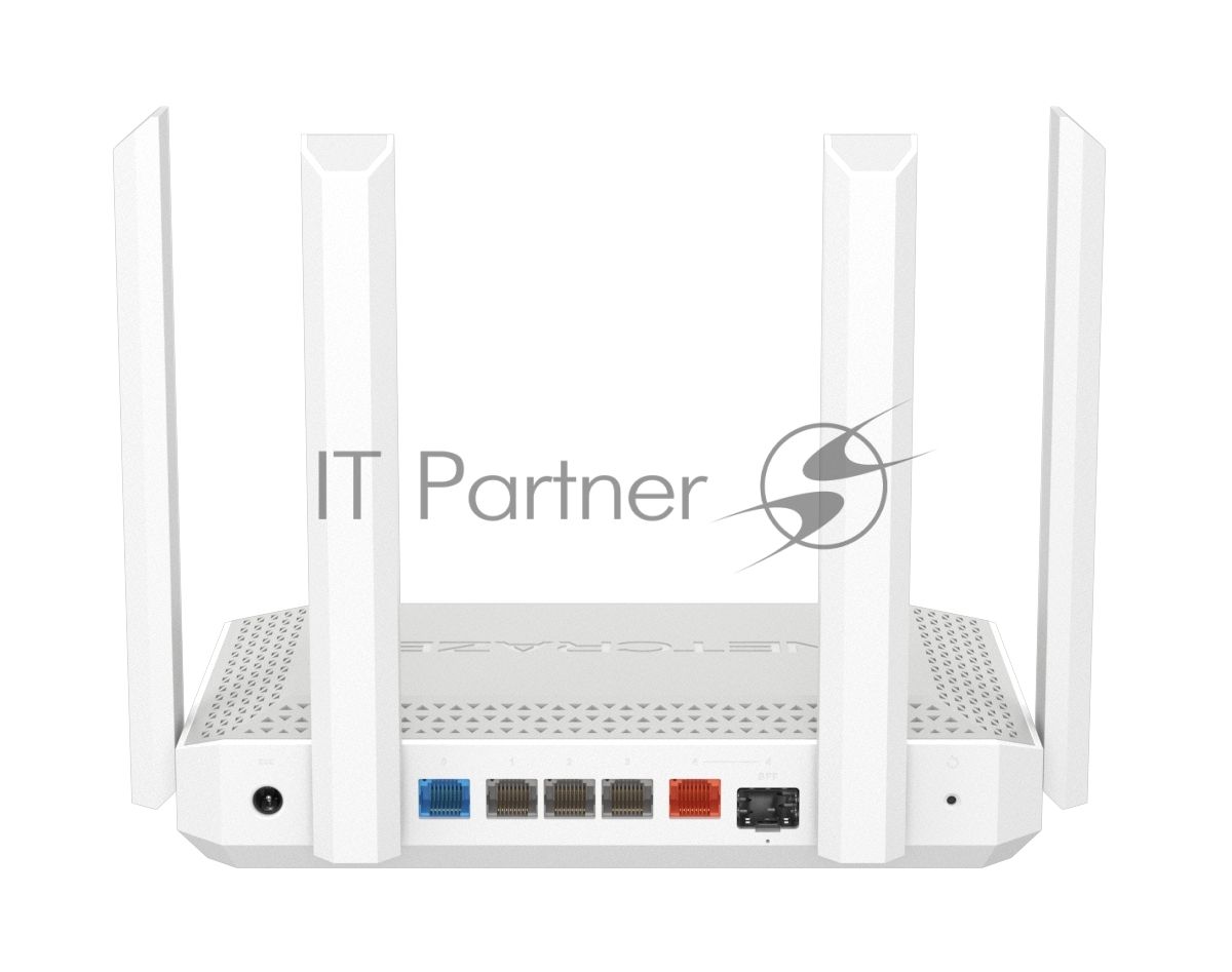 Мультигигабитный интернет-центр Netcraze Giga (NC-1012) с Mesh Wi-Fi 6 AX3000, Smart-коммутатором 1×2.5G/SFP и 4×1G, многофункциональными портами USB 3.0 и 2.0