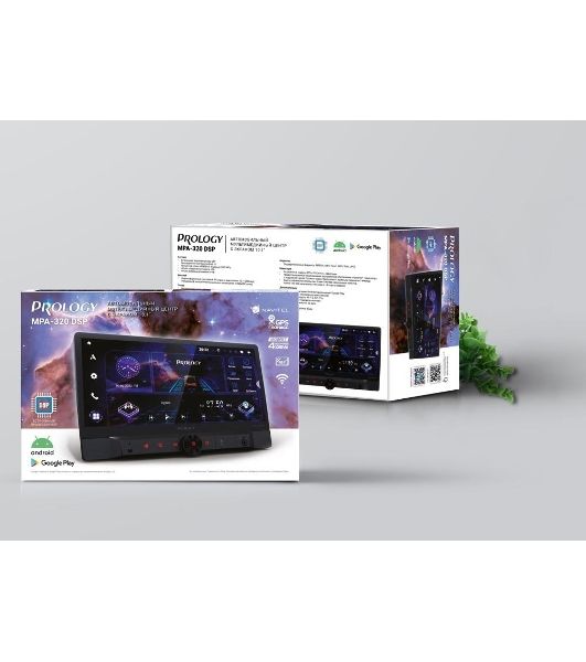 Автомагнитола Prology MPA-320 DSP, 2 DIN, 10", Android 10, Bluetooth, USB Type-A, AUX, GPS, 4G, пульт ДУ