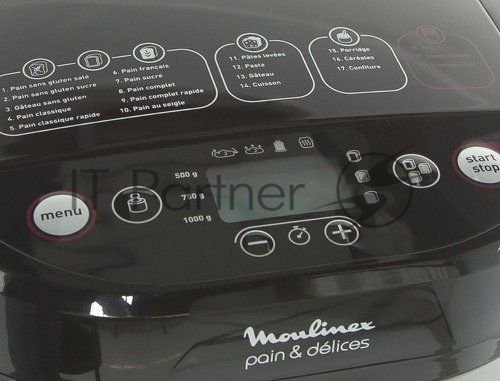 Хлебопечь Moulinex OW240E30 650Вт серебристый/черный