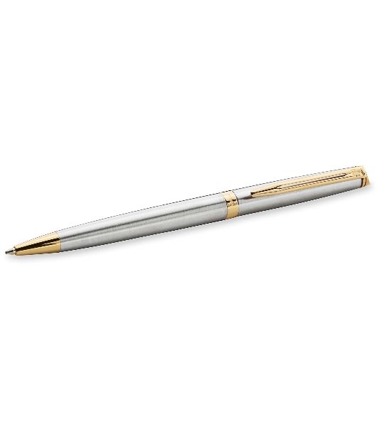 Ручка шариковая Waterman Hemisphere (CWS0920370) Steel GT M, синие чернила, подарочная коробка