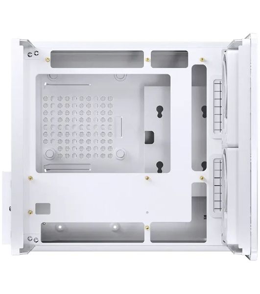 Корпус Jonsbo V12, Micro-Tower, белый, 2 x 120 мм