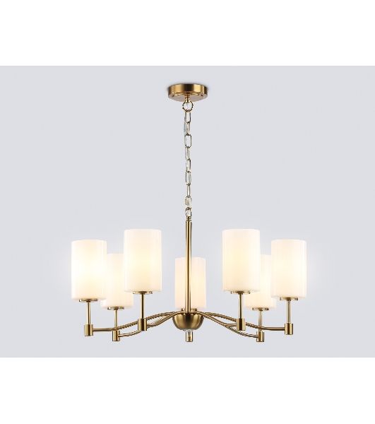Люстра Ambrella light LH56053/7 BS/FR латунь/белый матовый E14*7 max 40W D680*950