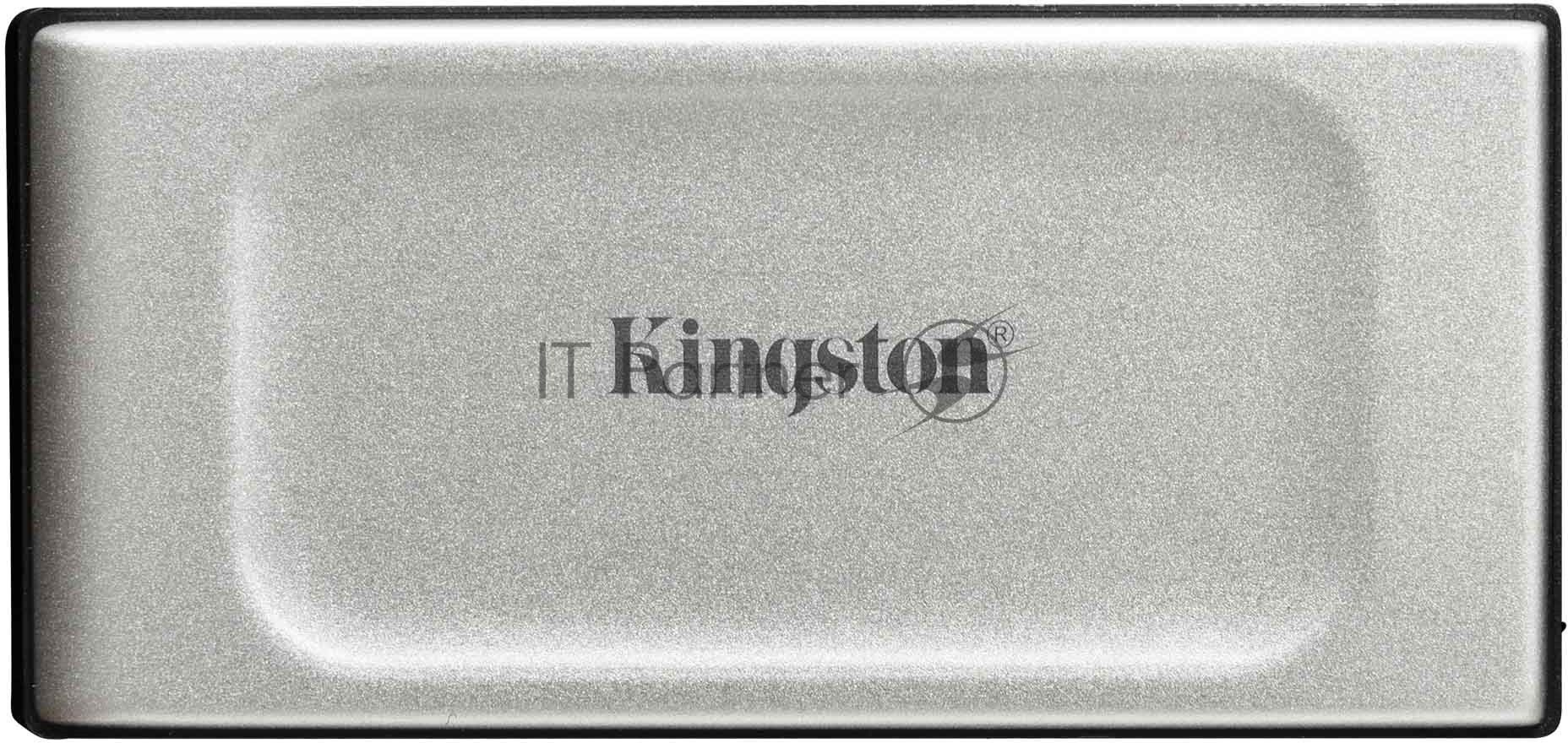 Внешний SSD Kingston XS2000, 2TB, USB 3.2 Gen 2x2 Type-C, R/W 2000/2000, серебристый