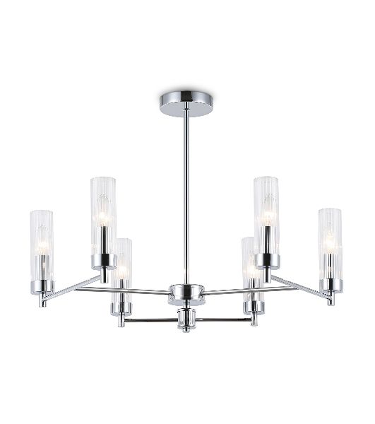 Люстра Ambrella light LH55151/6 CH/CL хром/прозрачный E14/6 max 40W D675*520