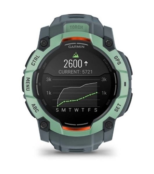 Умные часы Garmin Instinct 3 AMOLED 50mm, 1.3" AMOLED, ANT+, Bluetooth, 10 ATM, нео тропик / серый