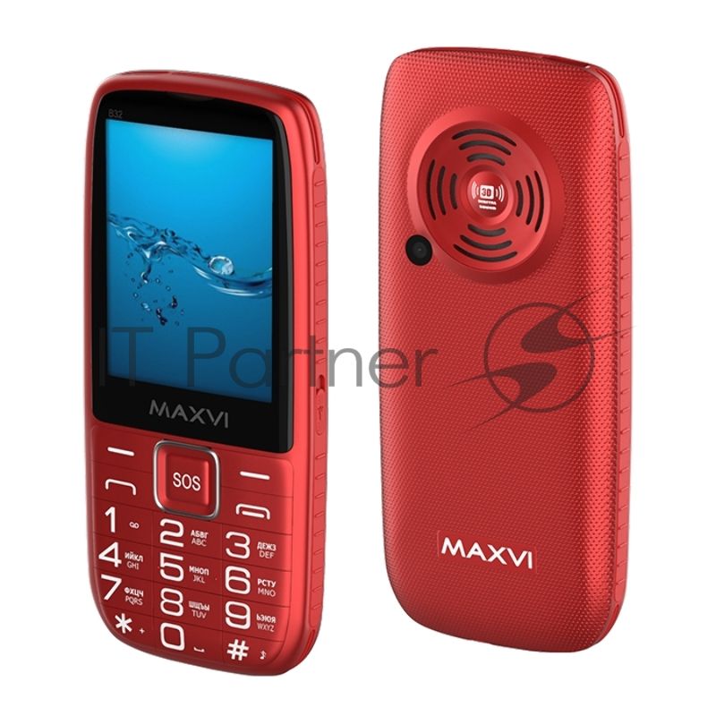 Мобильный телефон Maxvi B32 красный