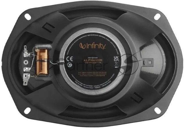 Колонки автомобильные Infinity Alpha 693M 195Вт 93дБ 3Ом 16x24см (6x9дюйм) (ком.:2кол.) коаксиальные трехполосные
