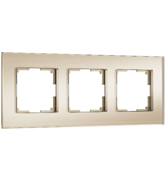 Рамка на 3 поста Senso (шампань, стекло soft-touch) W0033111