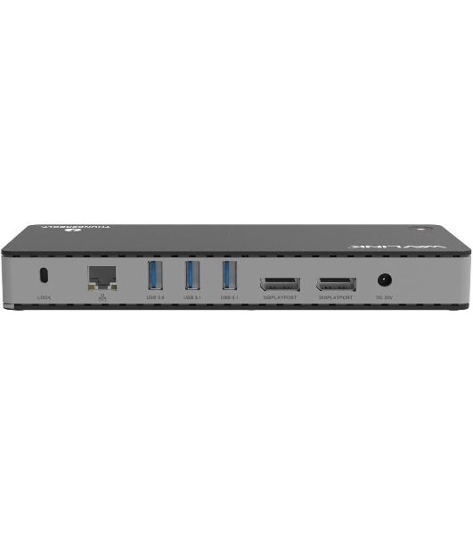 Док-станция WAVLINK WL-UTD21H, Thunderbolt 3, USB-A 3.2 Gen1/USB-A 3.2 Gen2/USB-C 3.2 Gen2/DisplayPort/RJ-45/Jack 3.5мм, USB