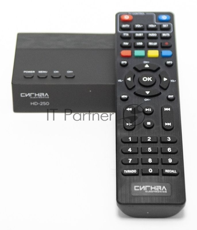 Ресивер DVB-T2 Сигнал Эфир HD-250 черный